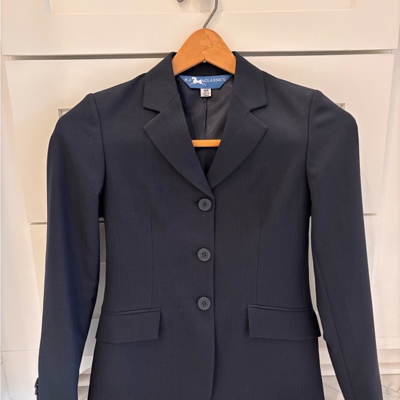 R.J. Classics Girls Equestrian Show Coat /Jacket / Blazer Black Kids Size 12